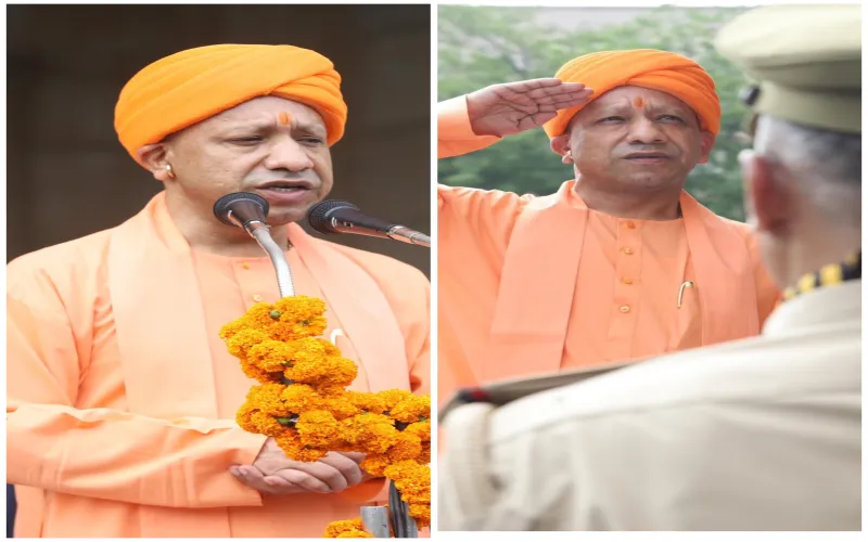 CM Yogi ने स्वतंत्रता दिवस पर विधान सभा में फहराया तिरंगा, प्रदेशवासियों को दी शुभकामनाएं